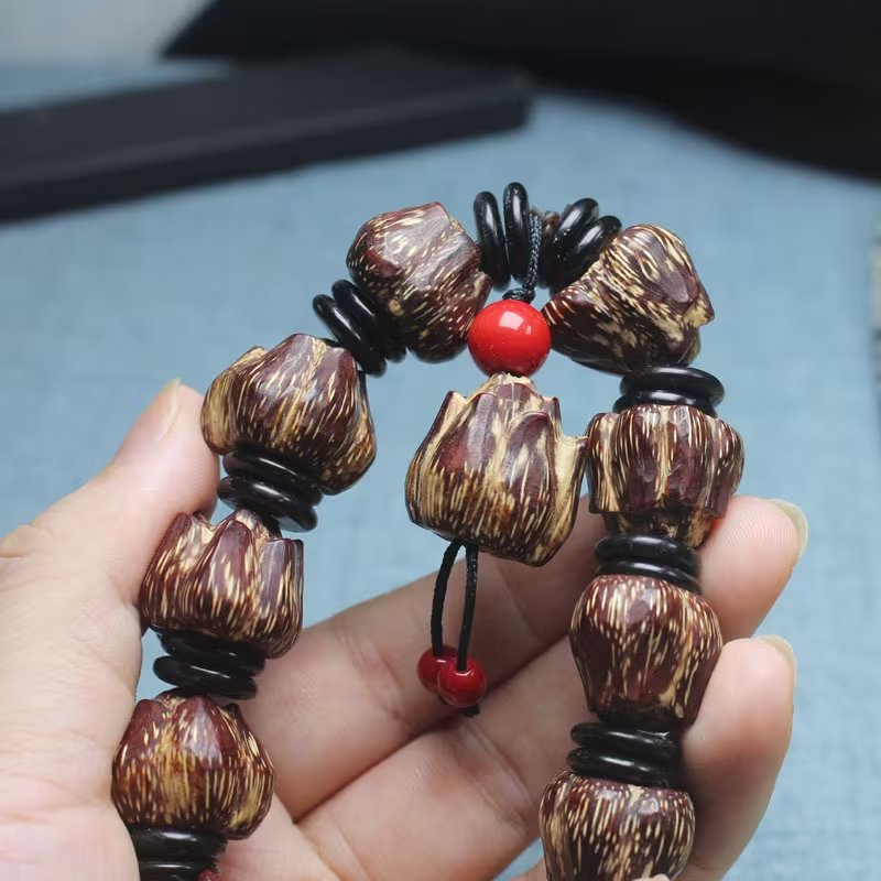 Natural Blood Bodhi Mala Bracelet