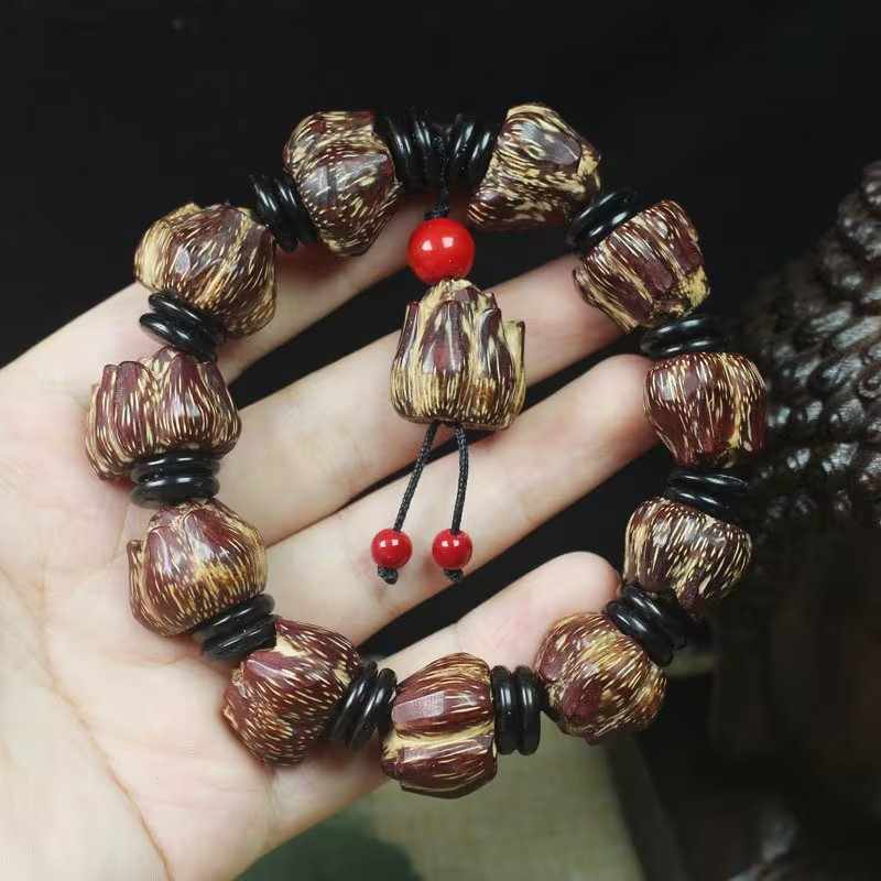 Natural Blood Bodhi Mala Bracelet