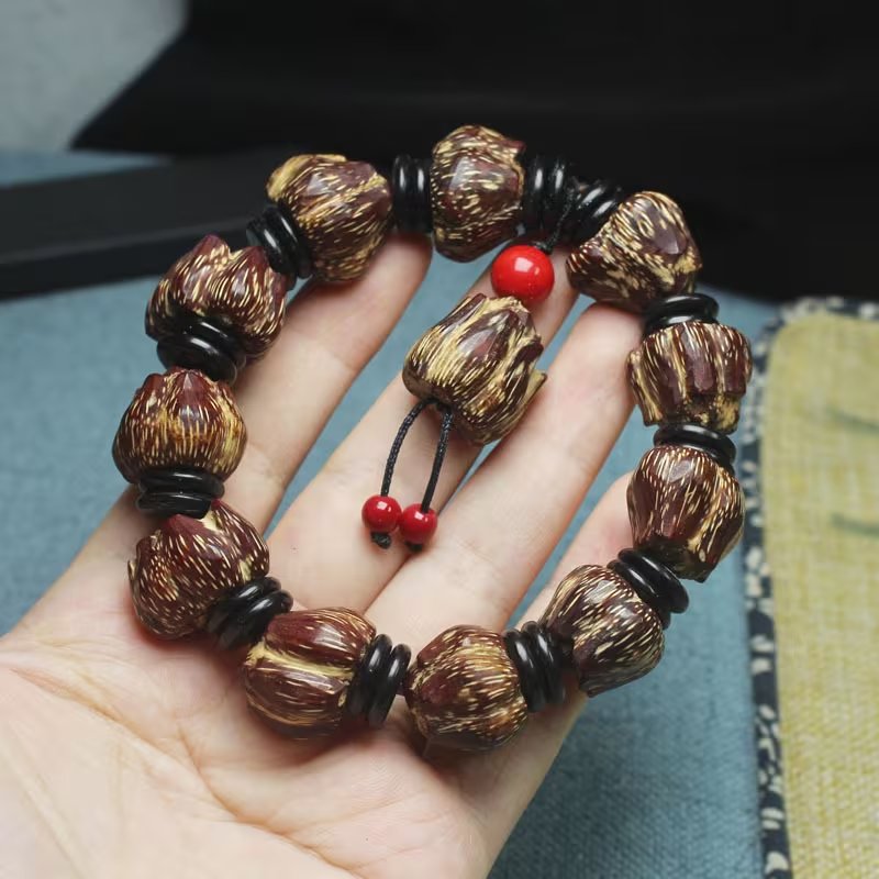 Natural Blood Bodhi Mala Bracelet