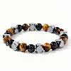Tiger Eye, Black Onyx & Obsidian Fortune Bracelet
