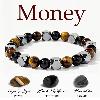 Tiger Eye, Black Onyx & Obsidian Fortune Bracelet