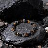 Tiger Eye, Black Onyx & Obsidian Fortune Bracelet