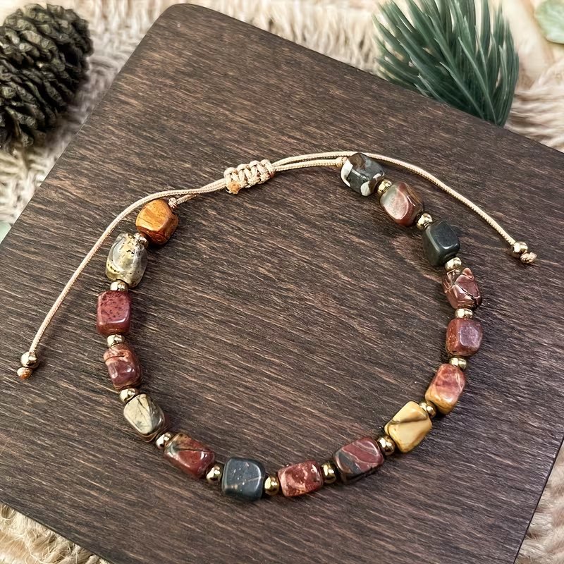 Picasso Stone Lucky Charm Adjustable Bracelet