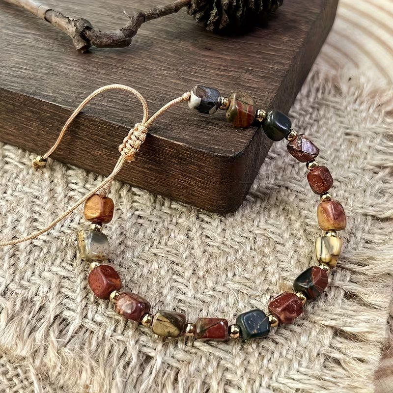 Picasso Stone Lucky Charm Adjustable Bracelet