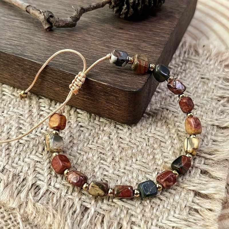 Picasso Stone Lucky Charm Adjustable Bracelet