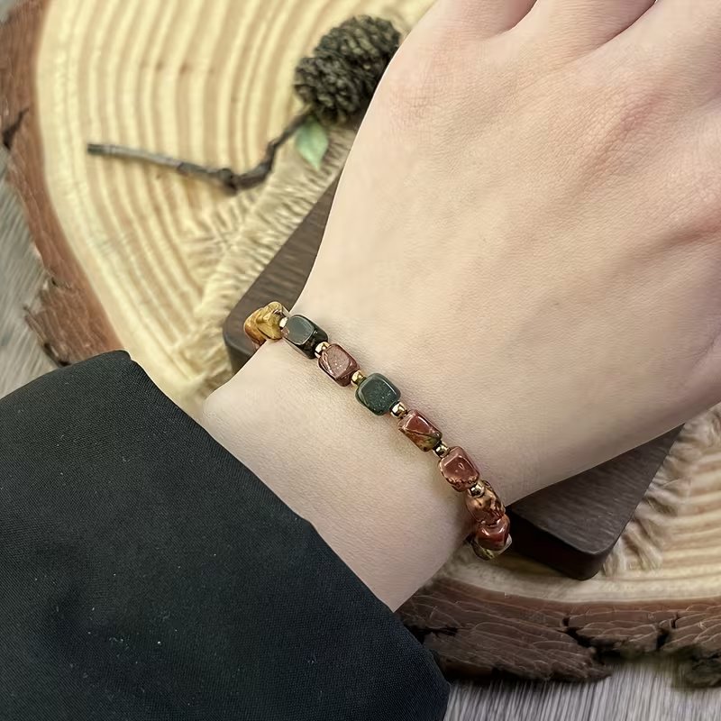 Picasso Stone Lucky Charm Adjustable Bracelet