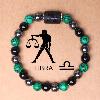 Libra Zodiac Malachite Wealth Attraction Bracelet