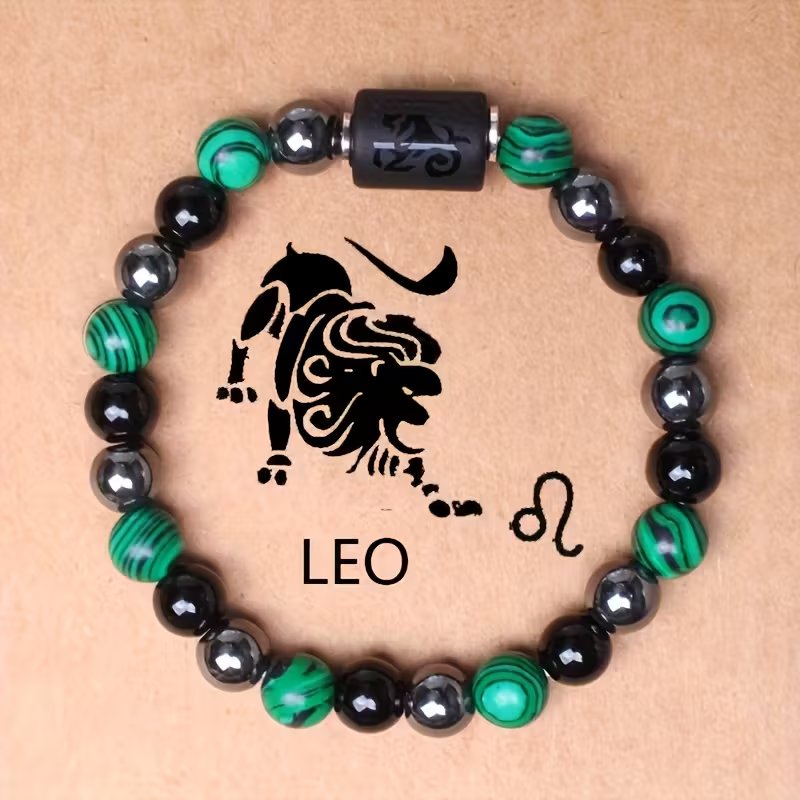 Libra Zodiac Malachite Wealth Attraction Bracelet