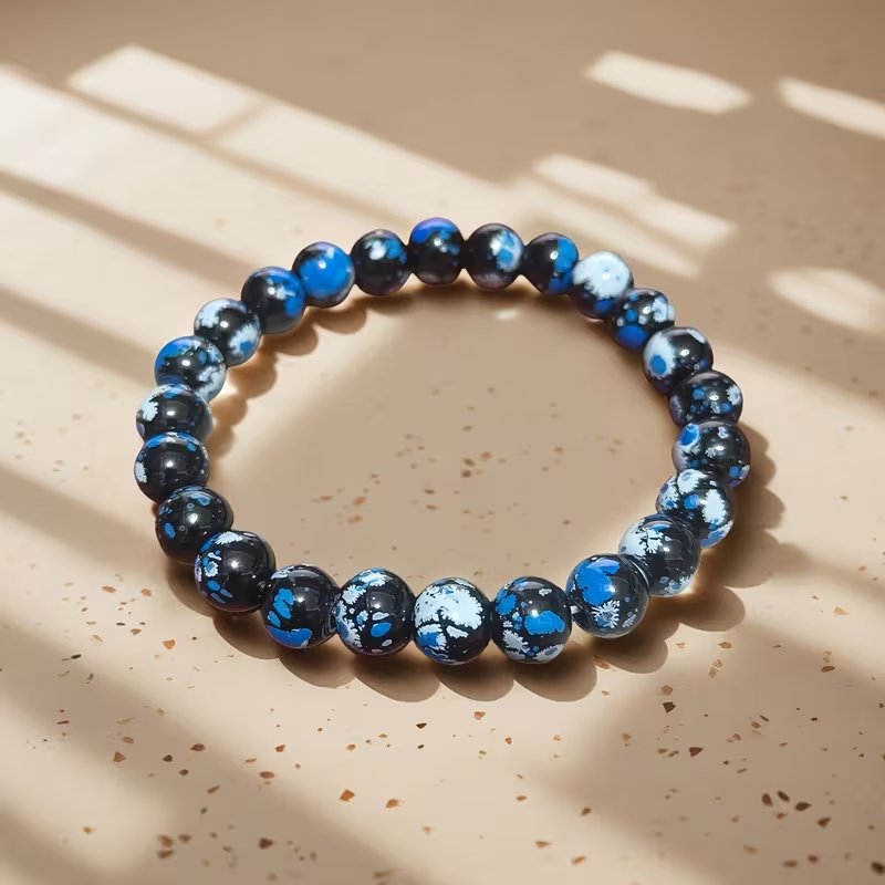 Pietersite Colorful Round Bead Bracelet