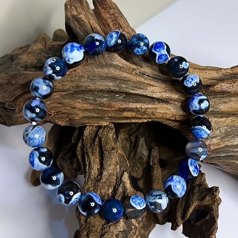 Pietersite Colorful Round Bead Bracelet