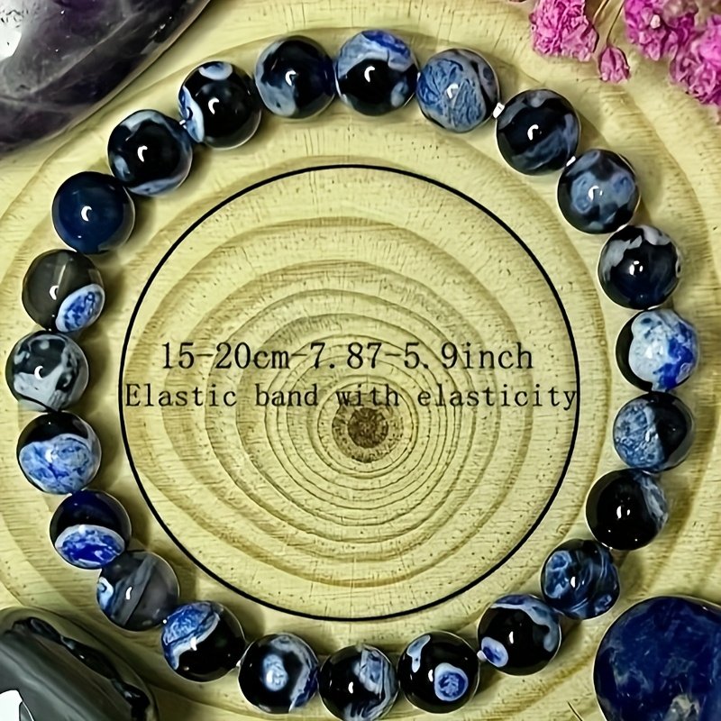 Pietersite Colorful Round Bead Bracelet