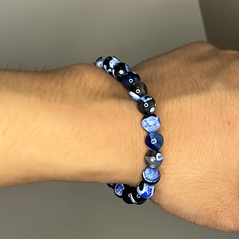 Pietersite Colorful Round Bead Bracelet