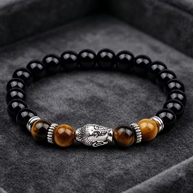 Men’s Buddha Tiger Eye Lucky Bracelet