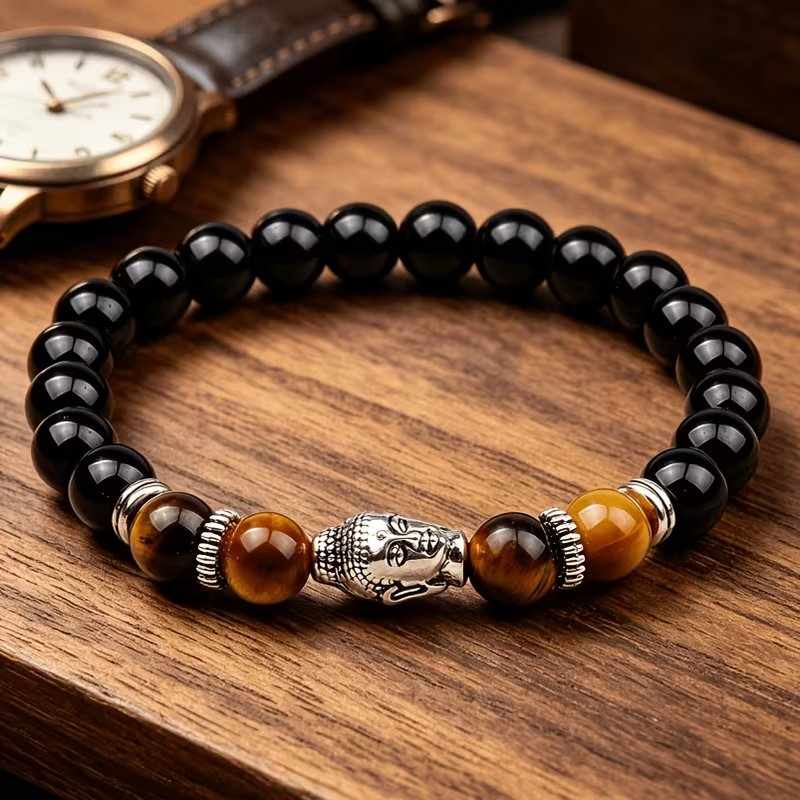 Men’s Buddha Tiger Eye Lucky Bracelet