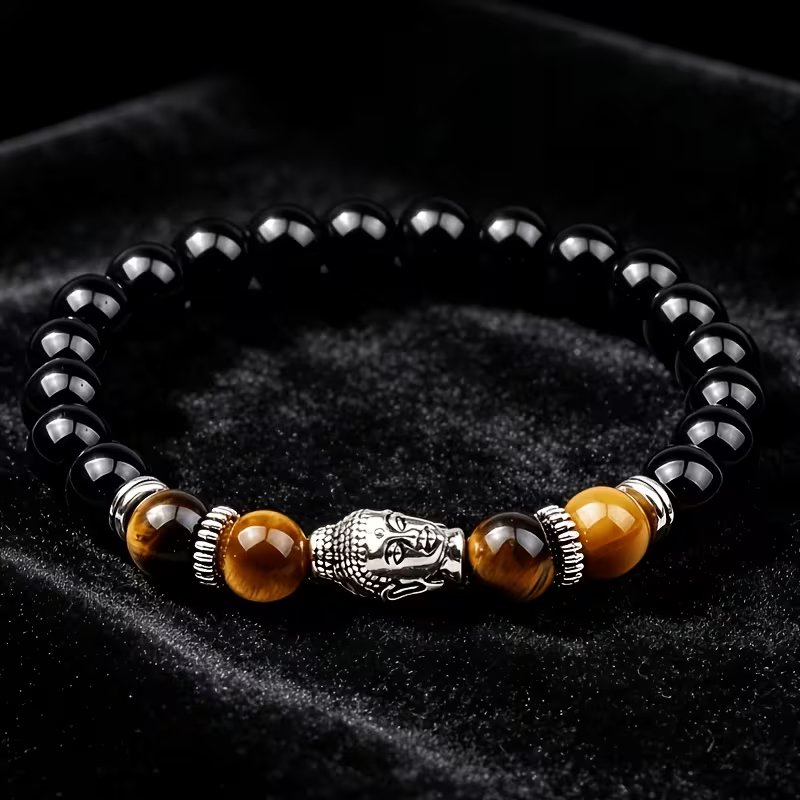 Men’s Buddha Tiger Eye Lucky Bracelet