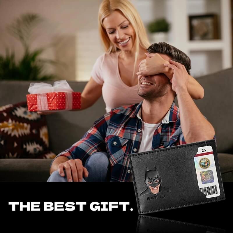 Bat Wallet with Card Slots & ID Holder