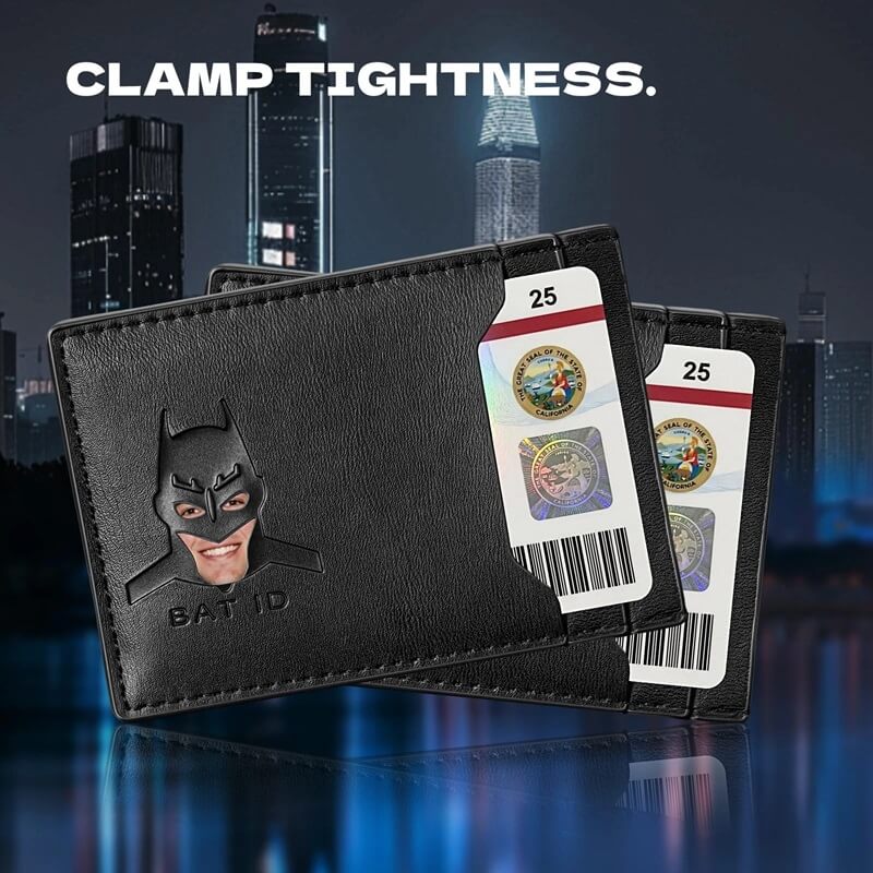 Bat Wallet with Card Slots & ID Holder