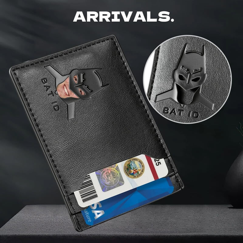 Bat Wallet with Card Slots & ID Holder