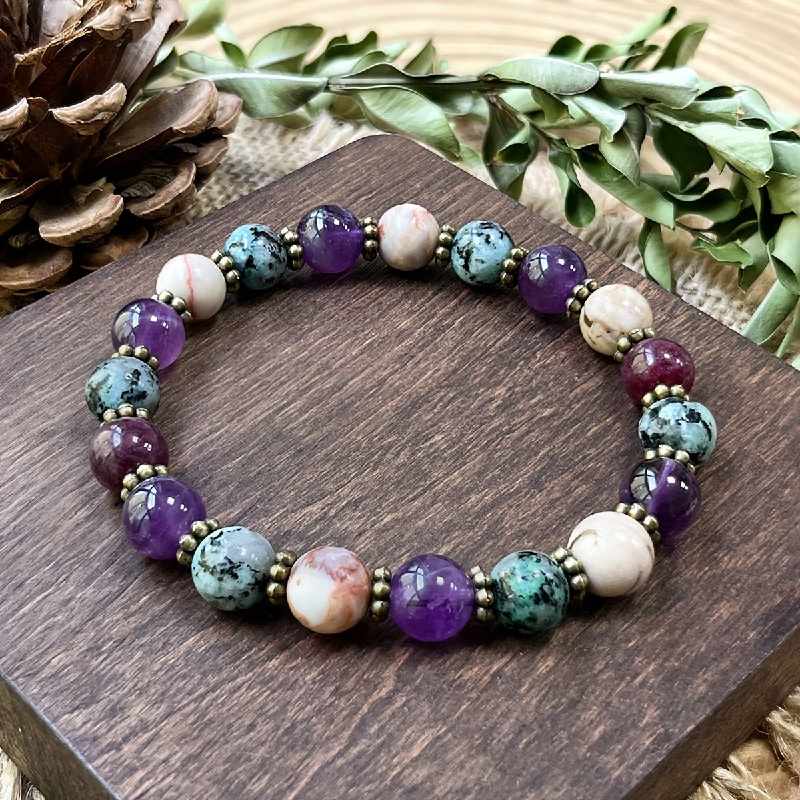 Empath’s Shield Crystal Beaded Bracelet