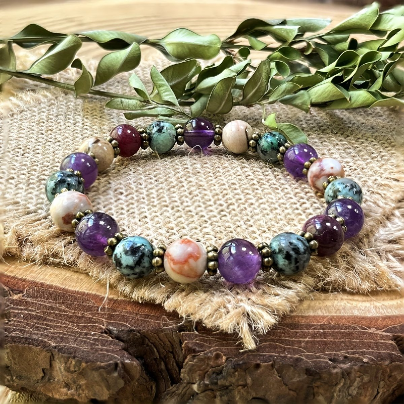 Empath’s Shield Crystal Beaded Bracelet
