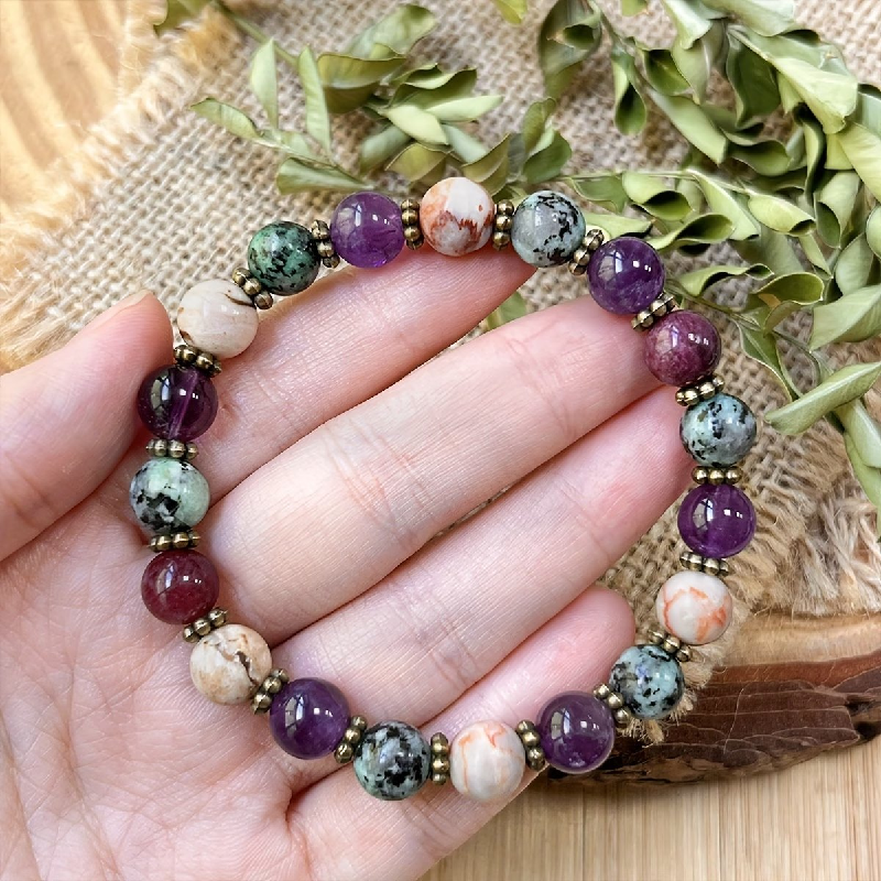 Empath’s Shield Crystal Beaded Bracelet
