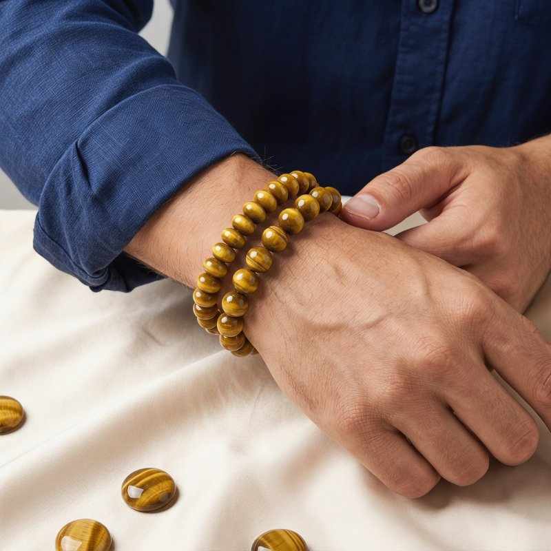 Green Tiger Eye Harmony Bracelet Set