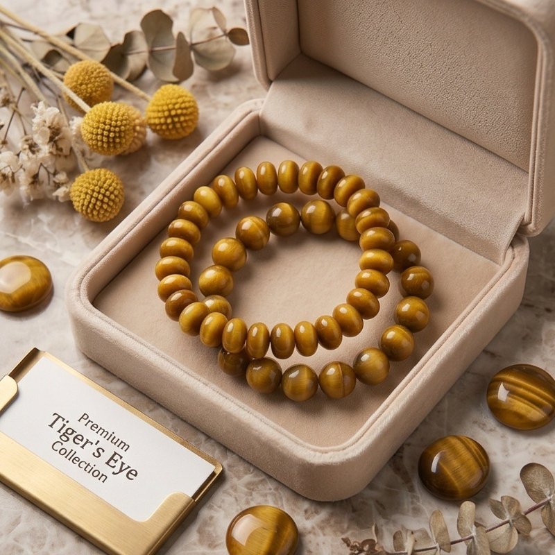 Green Tiger Eye Harmony Bracelet Set