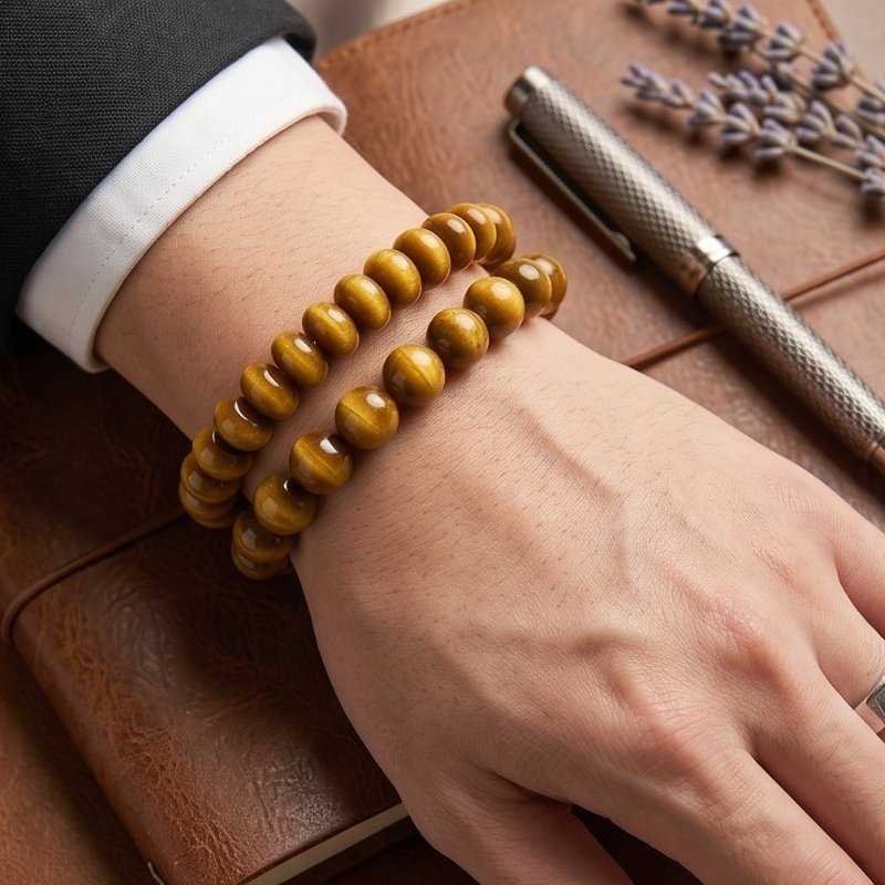 Green Tiger Eye Harmony Bracelet Set