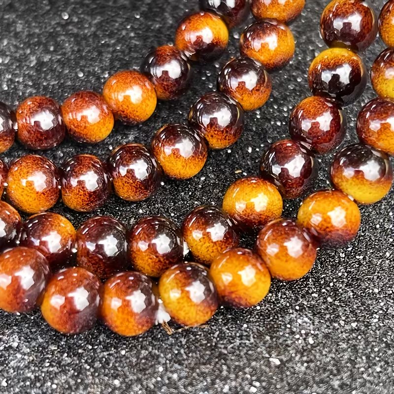 4 Pack Tiger Eye Stone Bracelets 6/8/10mm Luck Prosperity
