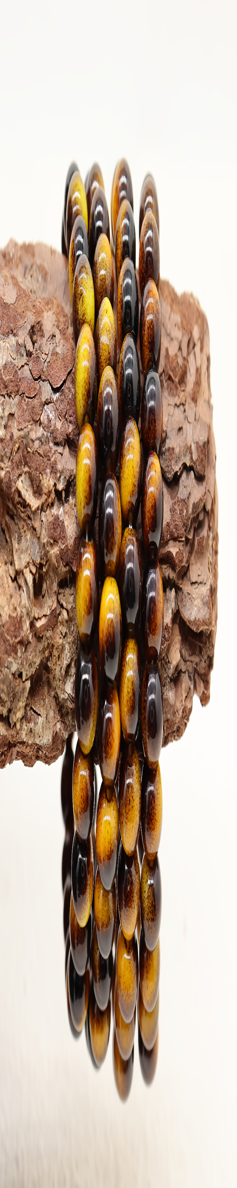 4 Pack Tiger Eye Stone Bracelets 6/8/10mm Luck Prosperity