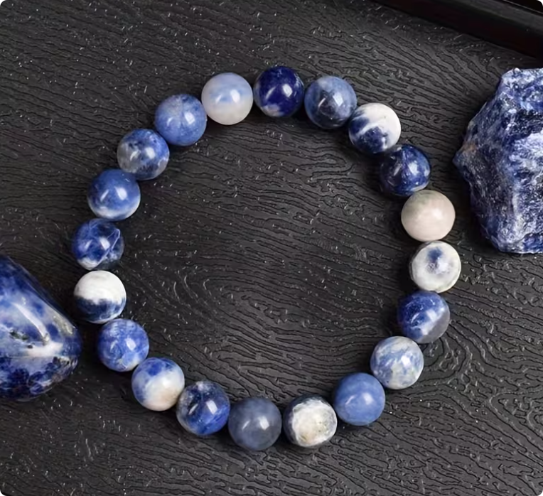 Handmade Porcelain Stone Blessing Bracelet