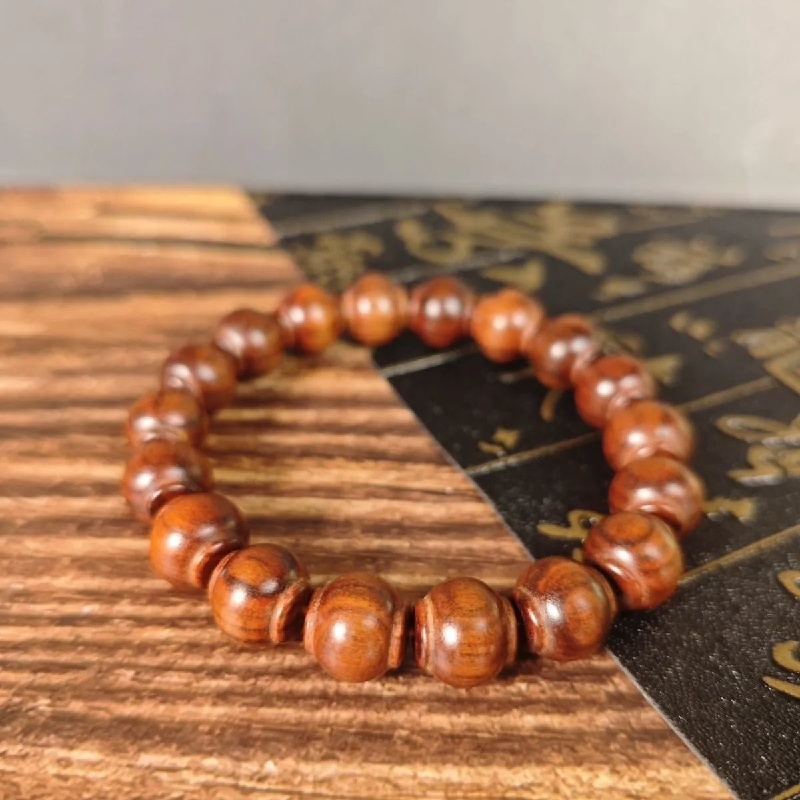 Natural Timor-Leste Agarwood 12mm Men’s Feng Shui Bracelet