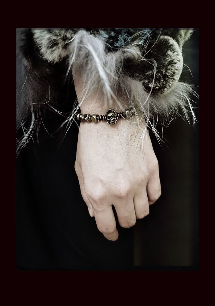 Chinese Bracelet for Wealth - Skull Style Luck Boost