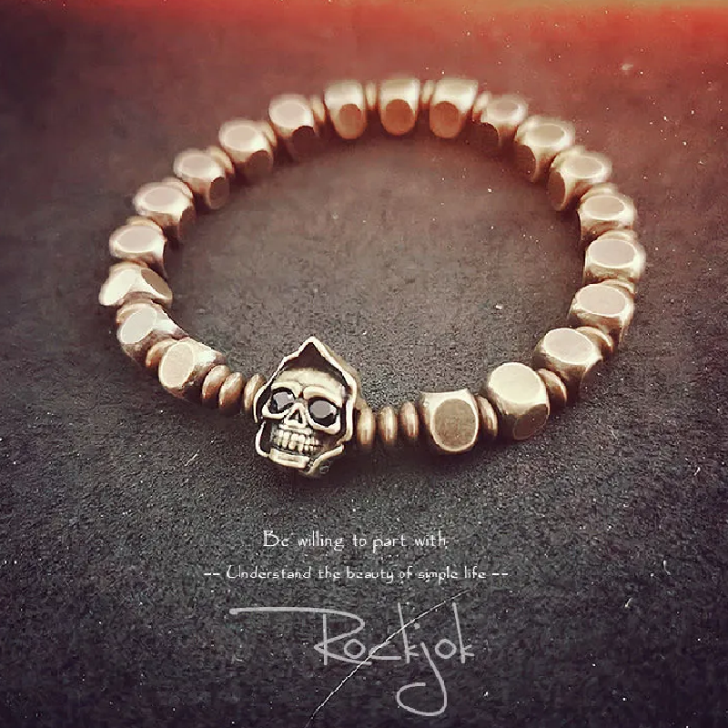 Chinese Bracelet for Wealth - Skull Style Luck Boost