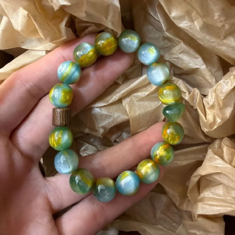 Lucky Wealth Bracelet - Matte Bead, Luck Protection