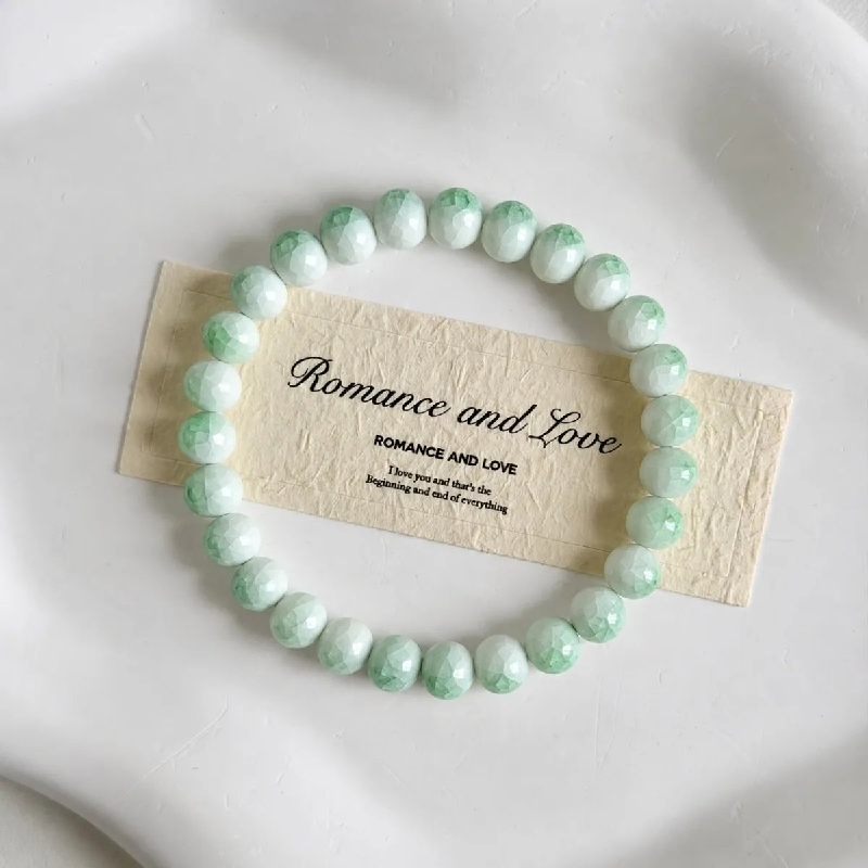 Popular Crystal Bracelets - Ice Crack Ceramic Women Luck Bangle