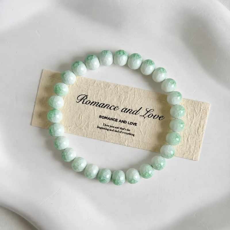 Popular Crystal Bracelets - Ice Crack Ceramic Women Luck Bangle