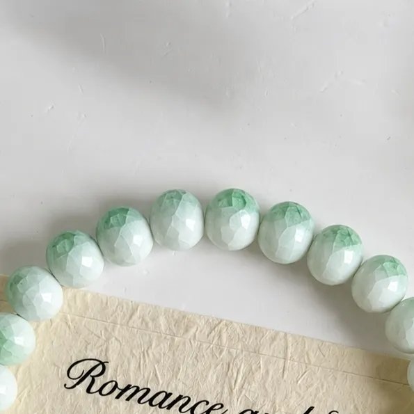 Popular Crystal Bracelets - Ice Crack Ceramic Women Luck Bangle