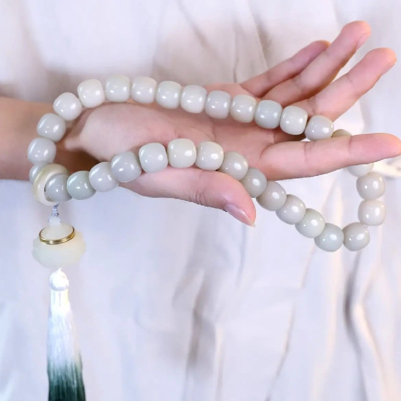 Natural Obsidian Bodhi Fengshui Bracelet for Calm & Luck