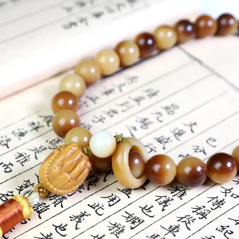 Handmade Bodhi Root Feng Shui Protection Bracelet for Men Women