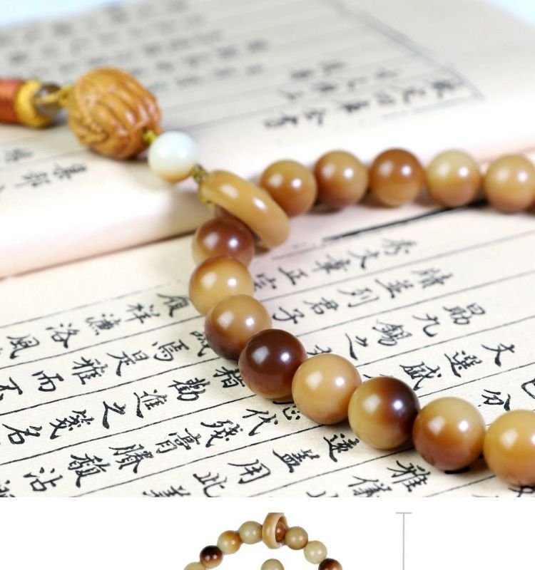 Handmade Bodhi Root Feng Shui Protection Bracelet for Men Women