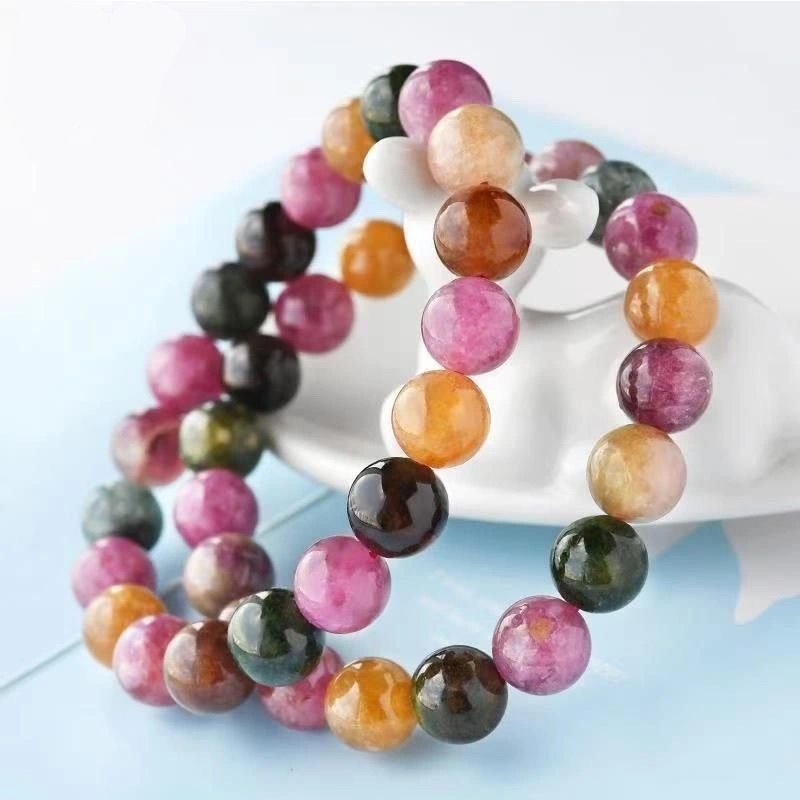 Brazilian Natural Tourmaline Bracelet - Jade Wrap Prosperity Bracelet