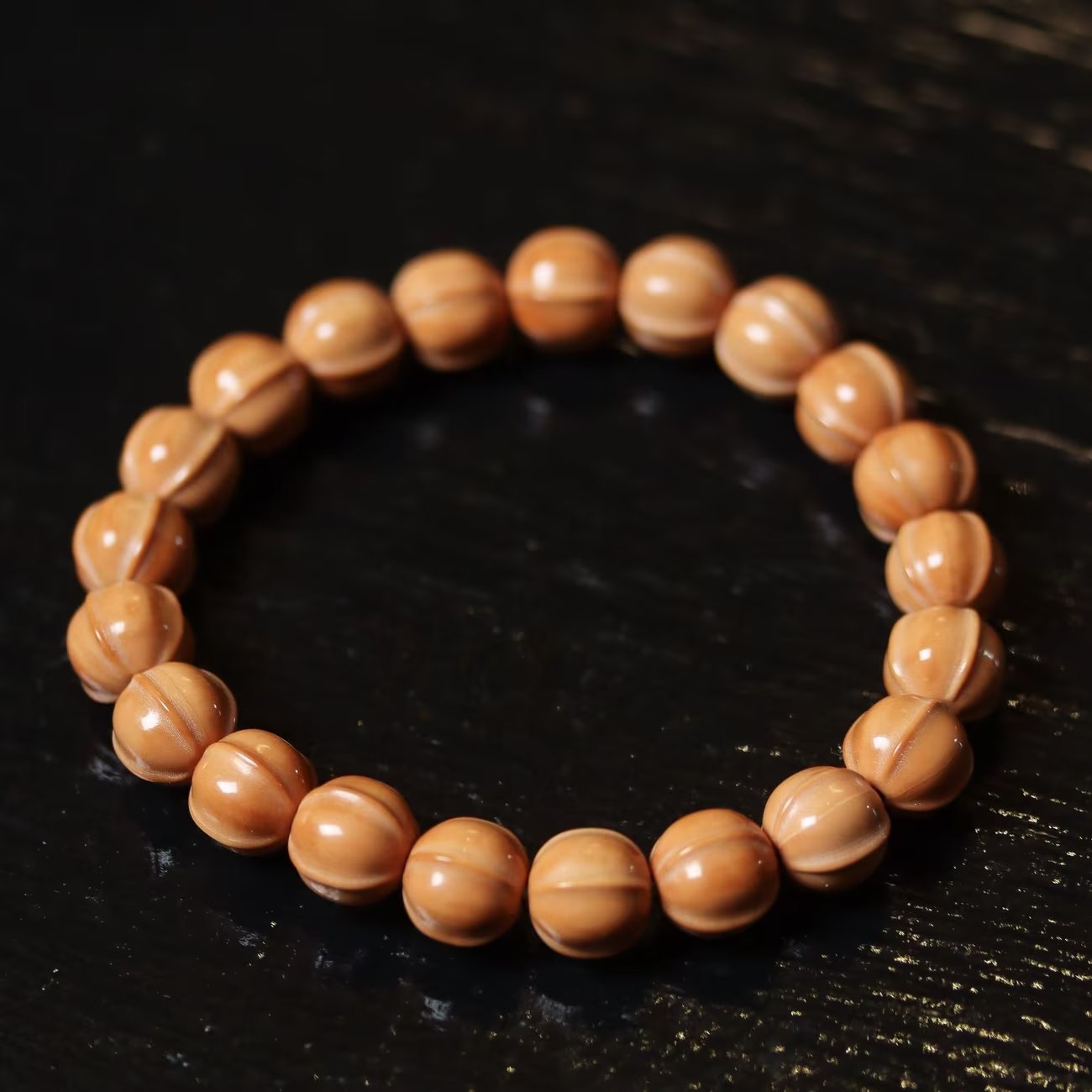 Handcrafted Walnut & Bead Bracelet - Spiritual Wooden Meditation Jewelry Perfect Gift for Loved Ones