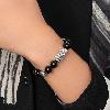 Tiger Eye & Obsidian Pixiu Bracelet | 999 Silver
