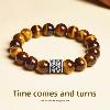 Sunflower Tiger Eye Bracelet – Sterling Silver Mala Jewelry