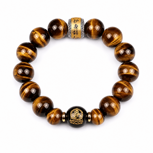 Red Tiger Eye Fortune Bracelet – Chinese Buddha Beaded Bracelet