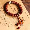 Tibetan Dzi Yak Bone Bracelet – Vintage Himalayan Mala