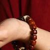 Tibetan Dzi Yak Bone Bracelet – Vintage Himalayan Mala
