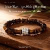Bamboo Tiger Eye Bracelet – Sterling Silver Mala Bracelet