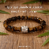 Bamboo Tiger Eye Bracelet – Sterling Silver Mala Bracelet